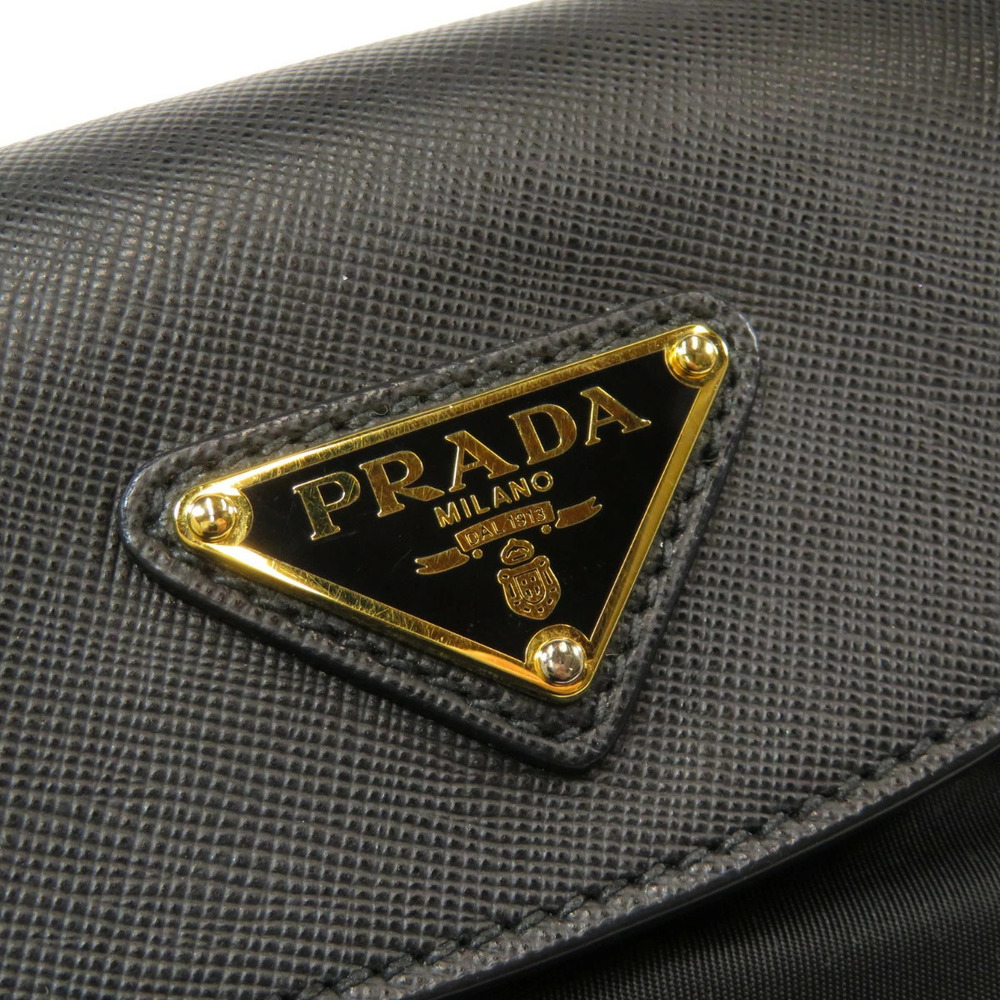 Prada Tessuto saffiano leather tote bag black - Picture 7 of 11